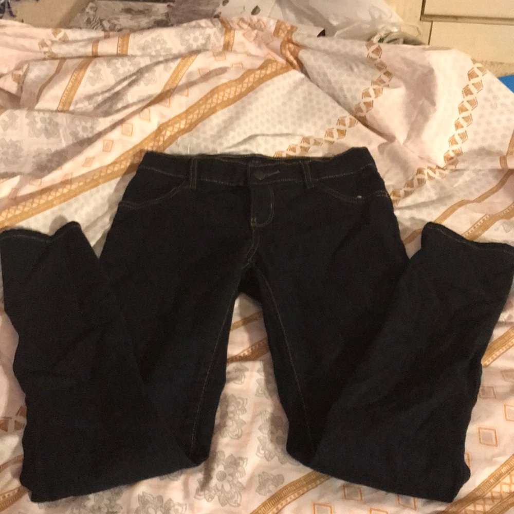 Dark blue jeans